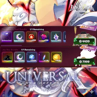 Universal Tower Defense X - Joy Boy Bundle +The Piece is real Bundle
