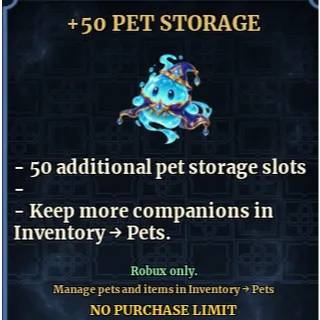 Dungeon Lootr -  +50 Pet Storage