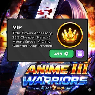 Anime Warriors III - Omega Lucky, Small Storage, and V.I.P