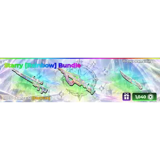 sniper arena - Starry  (Rainbow)  Bundle