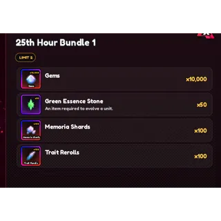 Anime Vanguards: 25th Hour Bundle 1