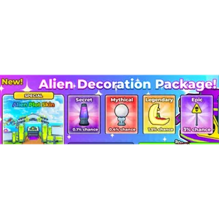 bee garden - x10 alien decoration pack