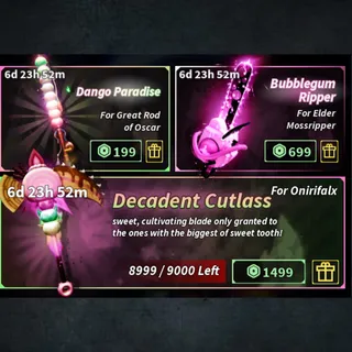 Fisch - Dango Paradise +Bubblegum Ripper + Decadent Cutlass