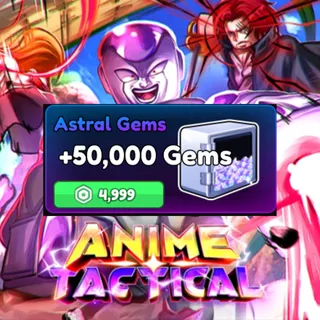 Anime Tactical Astral gems 50000 gems (4999R)