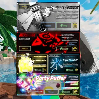Fisch - Doodle Bundle + Infrarana + Lemeownade + Triple Fishstaff + Party Puffer