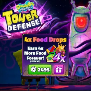 SpongeBob Tower Defense - 4x Food Drops