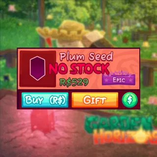 Garden Horizons Plum Seed