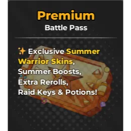 Anime Warriors III - Premium Battle pass (Summer)