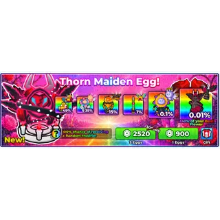 bee garden - x3 thorn maiden egg
