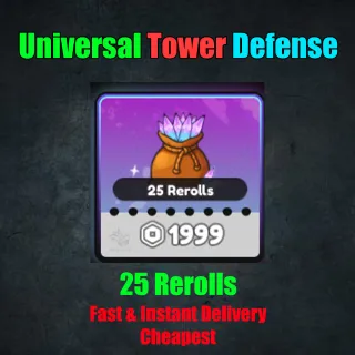 Universal Tower Defense - 25 Rerolls