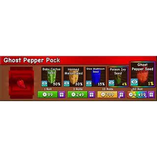 Ghost Pepper Pack x50