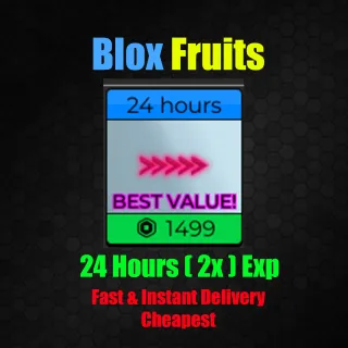 Blox Fruits 24 Hours ( 2x ) Exp [ 1499 R]