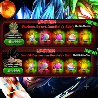 ANIME SQUADRON - Furious Beast Bundle + God of destruction bundle