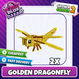2x Golden Dragonfly