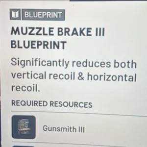 MUZZLE BRAKE 3 BLUEPRINT