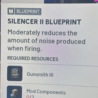 SILENCER 2 BLUEPRINT
