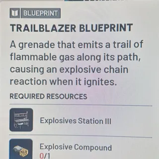 TRAILBLAZER BLUEPRINT