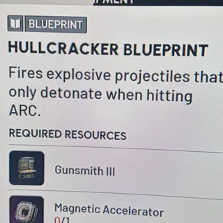 HULLCRACKER BLUEPRINT