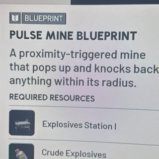 PULSE MINE BLUEPRINT