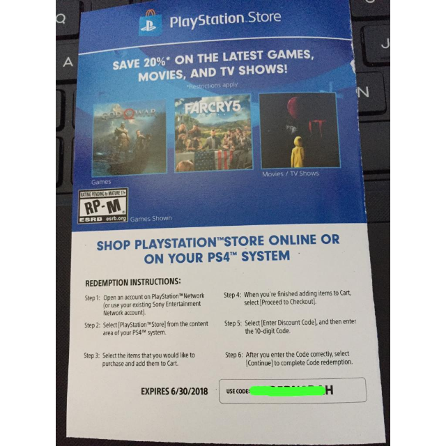 20% Playstation store PSN discount code - PlayStation ...