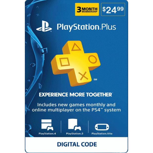 3 month psn card