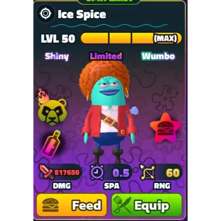 Ice Spice (SW)(NC)(PP)(LV50) - Spongebob Tower Defense