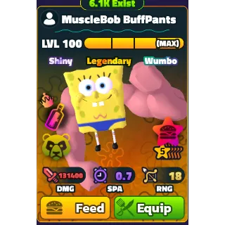 Musclebob BuffPants (SW)(5Star)(NC)(PP)(LV100) - Spongebob Tower Defense