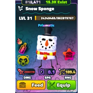 Snow Sponge (NC)(PP) - Spongebob Tower Defense