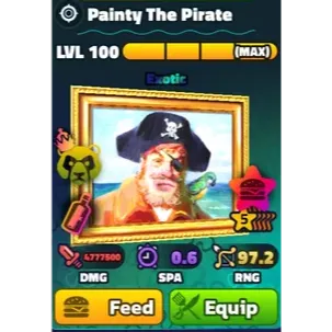Painty The Pirate (5Star)(NC)(PP)(LV100) - Spongebob Tower Defense