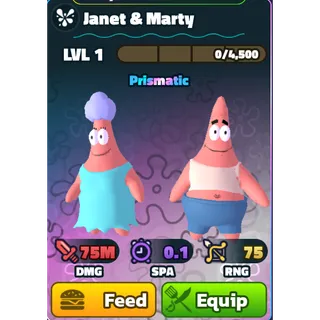 Janet & Marty (Clean) - Spongebob Tower Defense