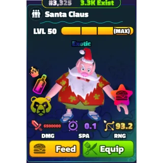 Santa Claus (NC)(PP)(LV50) - Spongebob Tower Defense