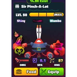 Sir Pinch-A-Lot (SW)(NC)(PP)(LV50) - Spongebob Tower Defense