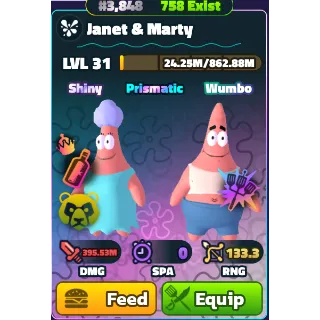 Janet & Marty (SW)(NC)(HDS) - Spongebob Tower Defense