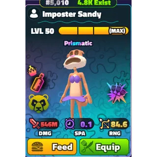  Imposter Sandy (NC)(HDS)(Lv50)- Spongebob Tower Defense