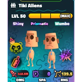 Tiki Aliens (SW)(NC)(HSS)(LV50) - Spongebob Tower Defense[Roblox]