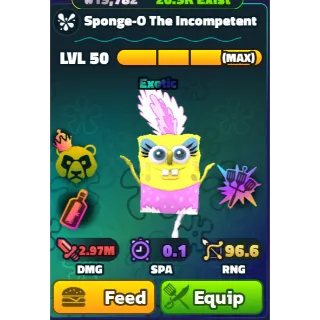 Sponge-O The Incompetent (NC)(HDS)(LV50) - Spongebob Tower Defense