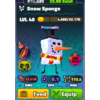 Snow Sponge (NC)(PP) - Spongebob Tower Defense
