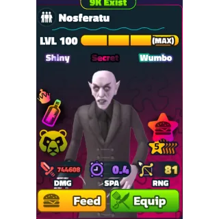 Nosferatu (SW)(5Star)(NC)(PP)(LV100)(MAX) - Spongebob Tower Defense