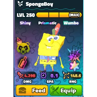 Spongeboy (SW)(SS)(NC)(HDS)(LV250)(MAX) - Spongebob Tower Defense