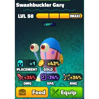 Swashbuckler Gary (PET) - Spongebob Tower Defense