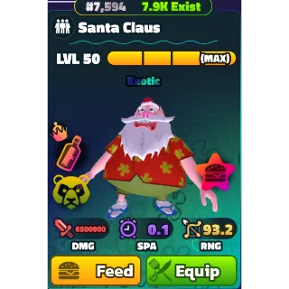Santa Claus (NC)(PP)(LV50) - Spongebob Tower Defense