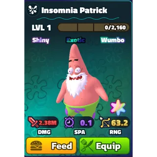 Insomnia patrick (SW)(SS)(Clean) - Spongebob Tower Defense
