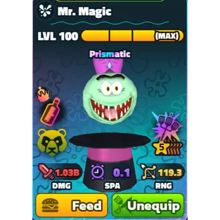 Mr. Magic (5Star)(NC)(HDS)(LV100) - Spongebob Tower Defense