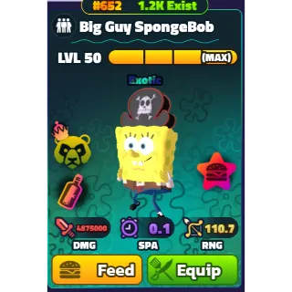 Big Guy Spongebob (NC)(PP)(LV50)(Gold Tag#652 - Spongebob Tower Defense