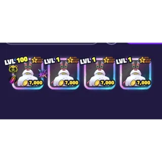 4x Yeti Krabs (5Star) - Spongebob Tower Defense