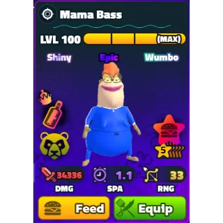 Mama Bass (SW)(5Star)(NC)(PP)(LV100)(MAX) - Spongebob Tower Defense
