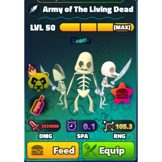 Army of The Living Dead (NC)(PP)(LV50) - Spongebob Tower Defense