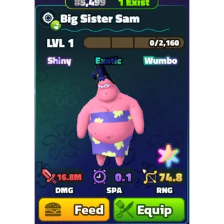 Big Sister Sam (SS)(SW)(Clean) - Spongebob Tower Defense