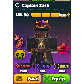 Captain Zach (NC)(PP)(LV50) - Spongebob Tower Defense