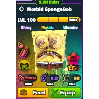 Morbid SpongebBob (SW)(5Star)(NC)(PP)(LV100)(MAX) - Spongebob Tower Defense